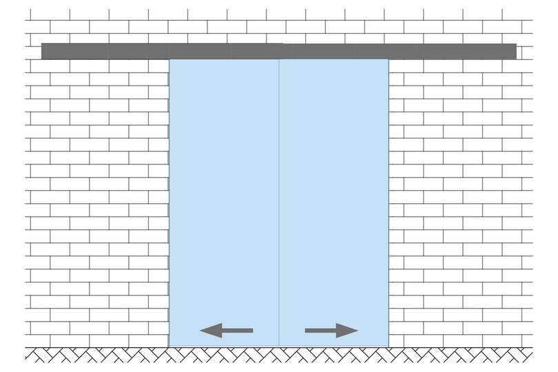 Binario doppio per ante scorrevoli – GLASSCOM SRL – SOLUZIONI E SISTEMI  TECNICI PER IL VETRO